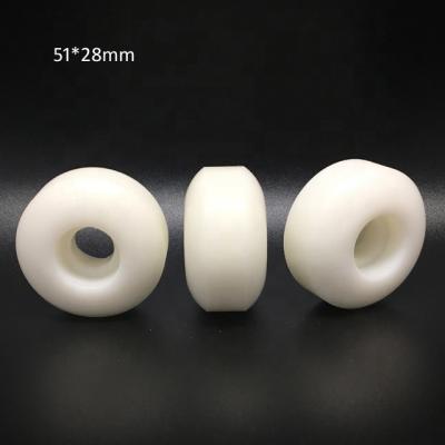 China Custom PU Wholesale PU Mount Brand Skateboard Wheels 51mm Off Road Skateboard Wheels Polyurethane Material 51*28 51*31 for sale