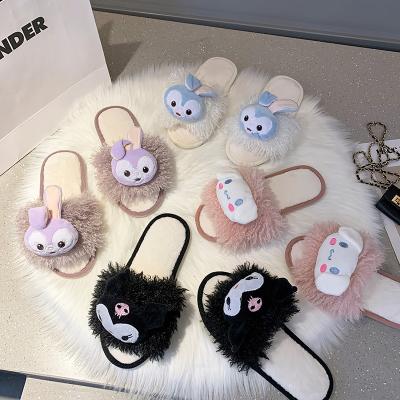 China Wholesale 2021 Fashion Trend Lovely New Home Slippers for Women Winter Slippers Comfortable Cheap Non-slip Warm Girls for sale