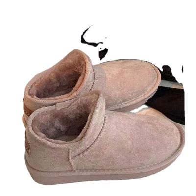 China Sheepskin Sheepskin Woolen Winter Women's Winter Light Weight Full Boots Slip On Outdoor Slip On Warm Non-slip Snow Boots For Ladies for sale