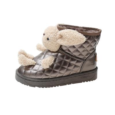 China Wholesale round 2021 very cheap new cute winter bear hot sale hot snow boots for women and girls for sale