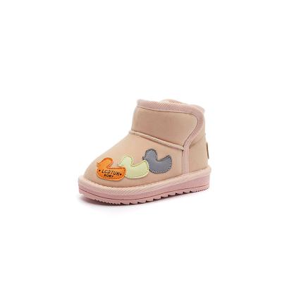 China 2021 cheap cute winter flat same warm snow boots for kids ankle boots for sale