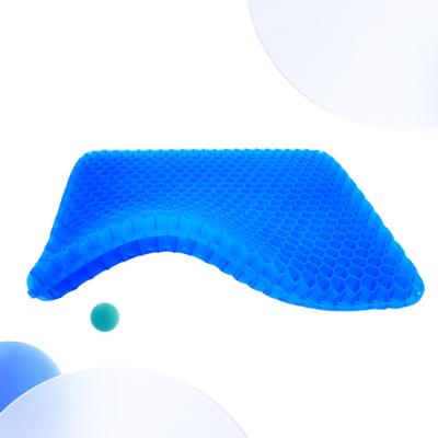 China Blue Gel Cooling Rest Summer Cooling Seat Cushions Gel Raised Cushion Car Cushion for sale