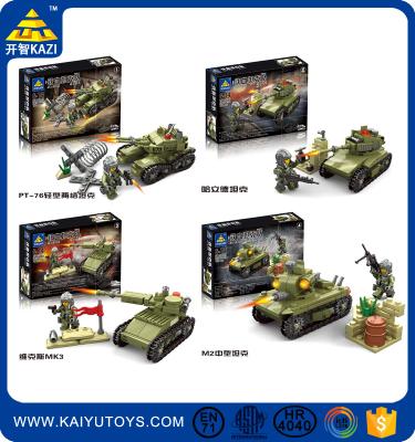 China Building Toy KAZI Building Blocks Toys Tank Team Military Vehicles Military Panzer for sale