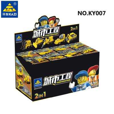 China Toy KAZI Construction Series Building Block Toys Construction Toy Truck for sale