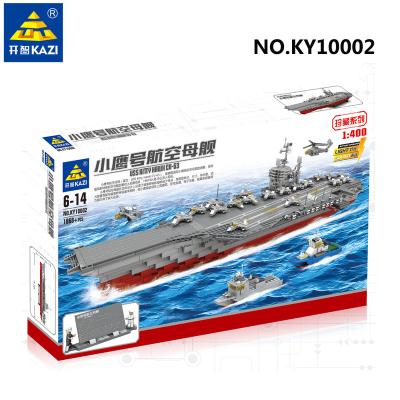 China New Building Toy KAZI Building Blocks 1868pcs USS Kitty Hawk CV-63 Tank Collection Series Toys Education Toy for sale