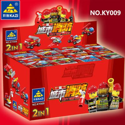 China Building Toy KAZI Fire Fight Series Building Block Plastic Toys Educational Toys for sale