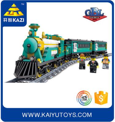 China Construction Toy KAZI Building Blocks 851pcs Electric Train for sale