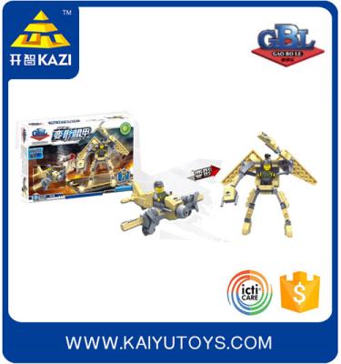 China Funny Plastic Building Toy KAZI Building Blocks Deformation Mecha Series Brick Toys for sale