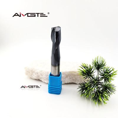China Tungsten Carbide 12mm 2-Flute Square End Mill For Steel/Stainless Steel CNC Milling Tool AlTiN Coated for sale