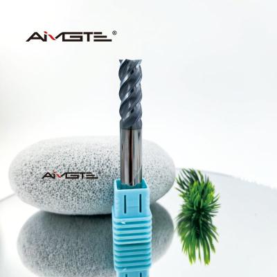 China 10mm TiAlSiN Carbide U Channel Cutter Precision Ground Flat End Mill for Steel Grooving for sale
