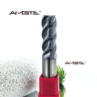 China Heavy Duty 12mm 4 Flute Carbide End Mill For Steel Stainless 17-4PH CNC Cutting for sale