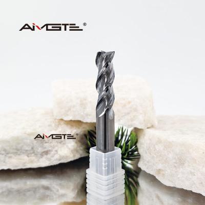 China Aluminum Specific 3 Flute U Groove Carbide End Mill 30° Helix Angle for High Speed Machining for sale