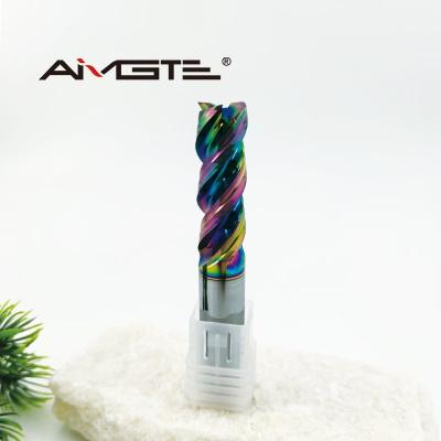 China U Groove Aluminum End Mill h6 45 Degree Helix End Mills 12mm Ultra Long Life for sale