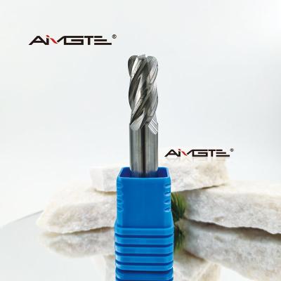 China 16mm Carbide Bull Nose End Mill 4-Flute - R0.5-R2.0 Corner Radius End Mills for sale