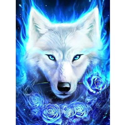 China Europe Custom Diamond Painting Special Multi Pictures Diamond Wolf Painting for sale