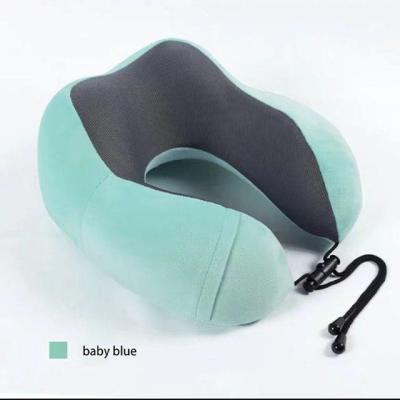 China Anti-Static Hot Selling Portable Aircraft Car Sleep Pillow Memory Foam Travel Neck Pillow For Outdoor for sale