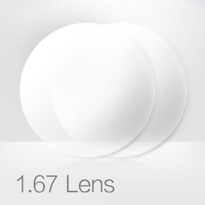 China Single Vision Optical Lenses Manufacturer 1.67 Optical Lens Semi Finished Blanks for sale