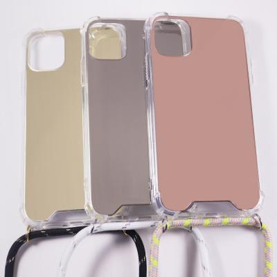 China kilifi Telefon Cover Protector New Handykette Smart Custom Handyhlle Necklace Mirror Phone Case For Iphone7 plus pro max 6S 11 for sale