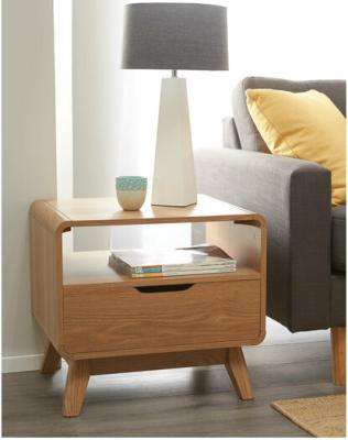 China Scandinavian COMO 9001 2 Drawer Bedside Table Lamp Table Side Table for sale