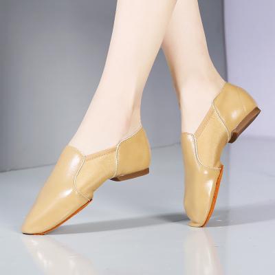 China Jazz Shoes Jazz Shoes Stretch Flat Adult Women PU Stretch Shoes Dance Belly Dance Shoes Practice Wear Factory Custom Wholesale 303 for sale