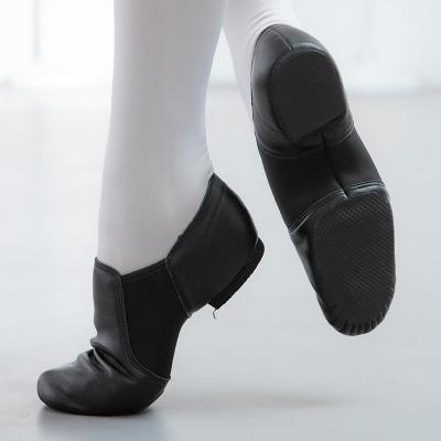 China Jazz shoes flat black genuine leather indoor adult shoes swell dance shoes factory wholesale 306 for sale