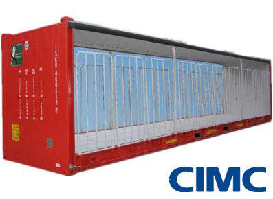 China 40ft Open Side Curtain Container 75M3 for sale