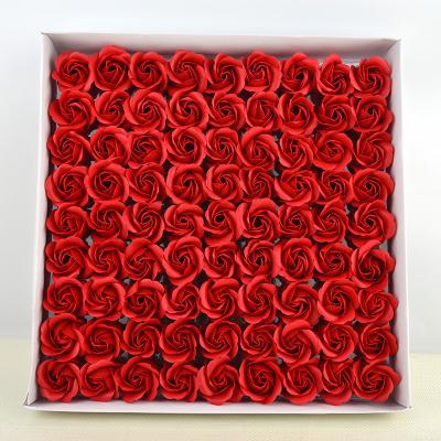 China Fashionable Gift No Base Soap Flower Three Layers Rose Soap Flower Manufacturers Supply for sale