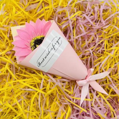 China Beautiful colorful mini ha sunflower florets soap the words artificial flower gift artificial flowers for sale