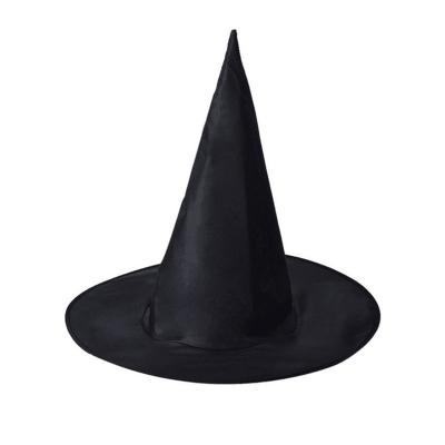 China Styles Factory Direct Sale Halloween Witch Hat Party Kids Wizard Hat Adult Black Witch Hat for sale