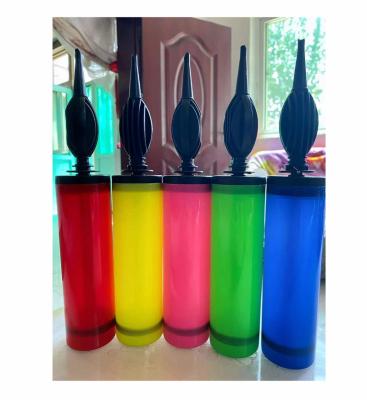 China Color Eco-friendly Chinese Custom Plastic Balloon Manufacturers Hand Pump, Portable Balloon Pump For Party Birthday for sale