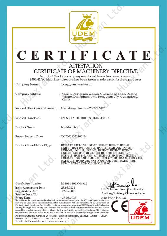 CE - DONGGUAN HUAXIAN LTD.