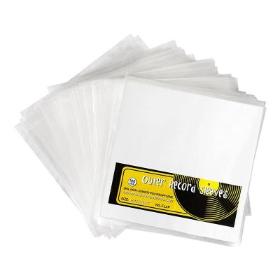 China Records Packaging 50 Packs Vinyl Record Storage PP Acid Free Clear Plastic Collector Protector Sleeves For Album for sale