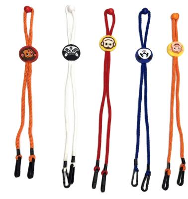 China Extended Hook NANA Adjustable Length Lanyard Ear Protector Strap Anti Slip Silicon Loop for Face Covering Cartoon Lanyard Convenient Glasses Holder Rope, Neck Kids Strap for sale