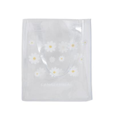 China NANA China Manufacturer Fashion Women Handled Jelly Bag Daisy Series Transparent Candy Bag Summer Tote Handbag PVC Jelly Bag for sale