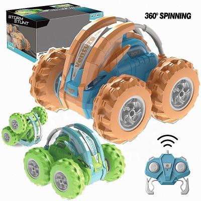 China New RC Hobby Radio Control RC Stunt Car Remote For Kids Toys Twisting 360 Rotation Rolling Electric Drift Off Road Vehicle With Lights for sale