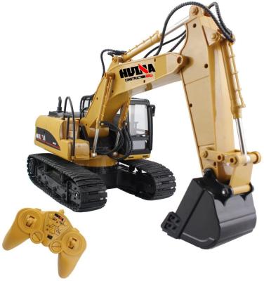 China RC Hobby 1:14 Excavator RC Truck Vehicles 15 Channel 2.4G Remote Control Digger Toys Full Function With Sound And Lights for sale