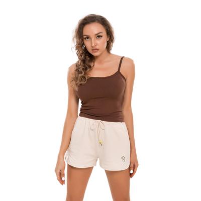 China Wholesale Summer Rib Knit Crew Neck Yudi Garment 2022 Cool Briefs Breathable invest casual sport solid color strap tube tops for women for sale