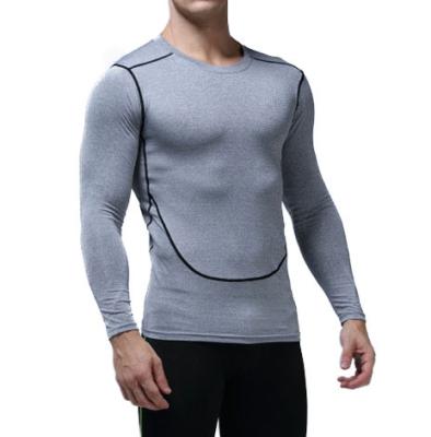 China Yudi Garment 2022 Anti-wrinkle best-selling quick-drying compression clothing men's sport shirts polyester long sleeve T-shirt for sale