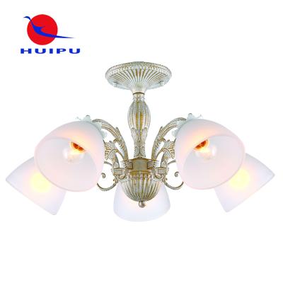 China Modern Luxury Glass Ceiling Chandelier Lights Modenr Shade Glass Ceiling Lights for sale