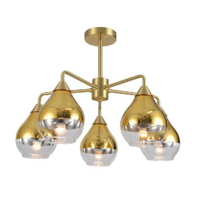 China Wholesale Modern Luxury E27 Gold Ceiling Lamp Modern European Contemporary Ceiling Lamp For Home for sale