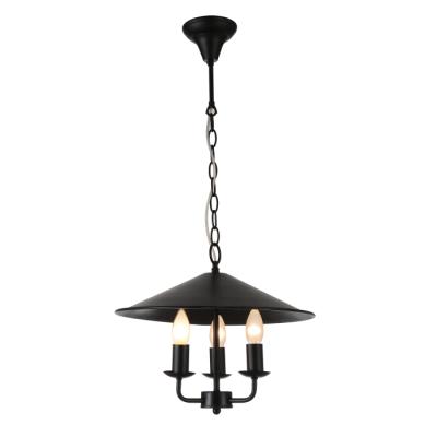 China European and American Black Iron E14 Pendant Light Art Dining Room Industrial Style Indoor Lighting for sale