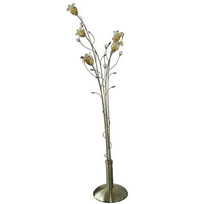 China Fancy Decoration Flower Indoor Decorative Glass Floor Lamp for sale