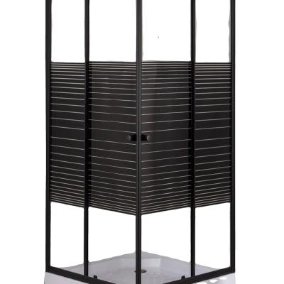 China Modern Black Modern Shower Enclosure , Shower Cubicle With Modern Design for sale