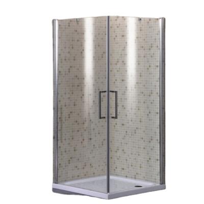 China Contemporary Optional 90x90cm Base Free Standing Shower Enclosure , Acrylic 2 Sided Bath Shower Enclosure for sale