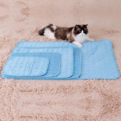 China Travel Dog Cooling Mat Large Cooling Pad Summer Pet Bed for Dogs Cats Kennel Protective Pet Breathable Self Cooling Blanket for sale