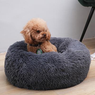 China Bedsure Stocked Calming Dog Beds for Small Medium Large Dogs Around Fluffy Faux Fur Anti-Slip Donut Cuddler Worry Pet Bed for sale