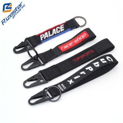 China High Quality Printing Eagle Mouth Hook Lanyard Key Flat Chain Metal Hook Release Buckle Low Price Mountaineering Souvenir Gifts Promotion Fabric for sale