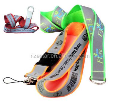 China High Quality Safety Reflective ID Badge Lanyard Lanyards And Card Holder Collar With Custom Logo Printing for sale