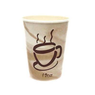 China Disposable 4oz 6oz 7oz 8oz Customized Single Wall Disposable Milk Tea Pla Paper Cups for sale