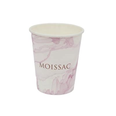 China Single Wall Printing Paper Cup 250ml 8oz Disposable Single Wall Coffee Paper Cups for sale